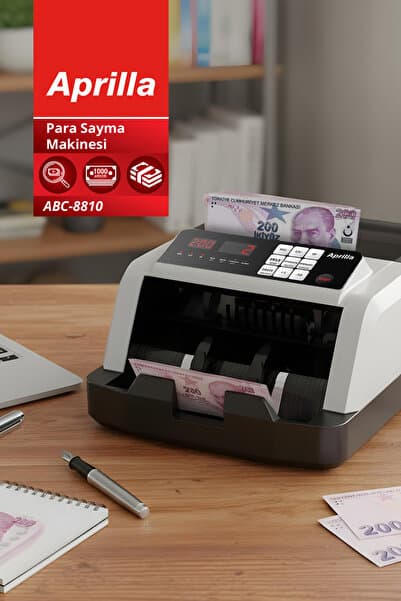 Aprilla Abc-8810 Otomatik Para Sayma Makinesi – 1000 Adet/Dakika