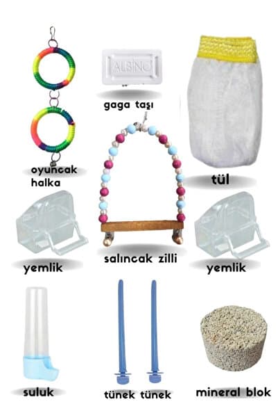Genel Markalar Premium Kuş Kafesi Paketi