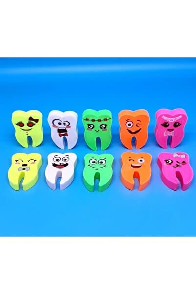dentalfırsat Diş Şeklinde Silgi (10^lu Paketlerde) ( Büyük Boy)