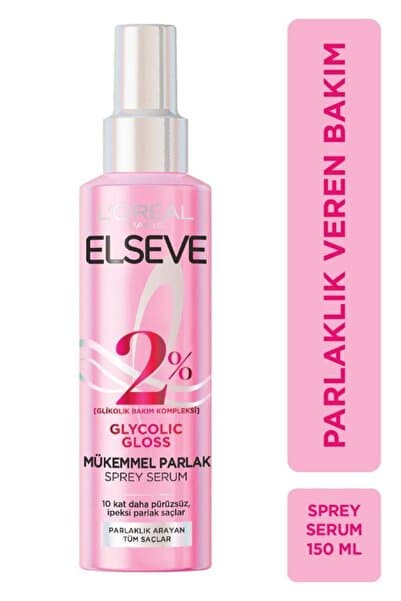 Elseve Glycolic Gloss Mükemmel Parlaklık Veren Saç Bakım Sprey Serumu 150ml