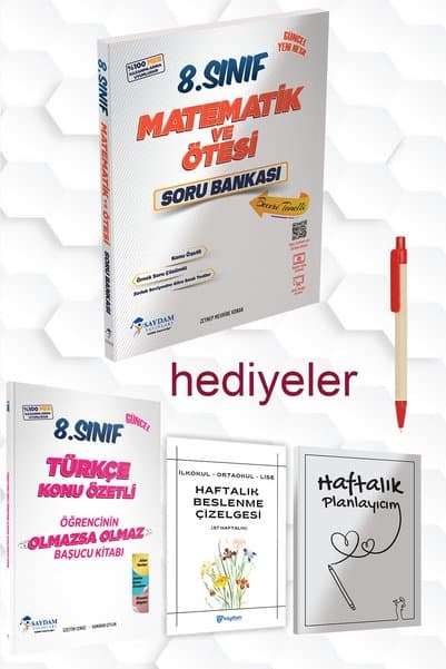 Saydam Yayınları 2026 SAYDAM YAYINLARI 8.SINIF LGS MATEMATİK VE ÖTESİ SORU BANKASI VE HEDİYELER