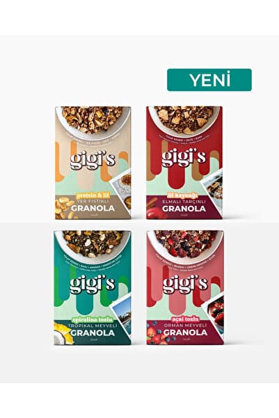 4'lü Granola Mix Paket 4x250 gr