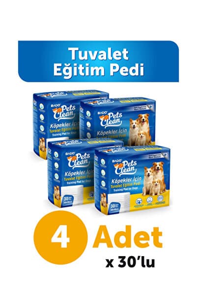 Pet's Clean Pets Clean Eğitim(Çiş) Pedi 30lu 60*90Cm 4'lü Paket