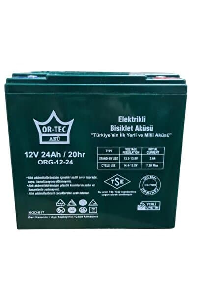 Ortec 12v 24ah Jel Elektrikli Motosiklet Aküsü