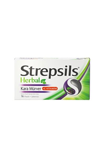 Genel Markalar Herbal Kara Mürver +C Vitamini 16 Pastil