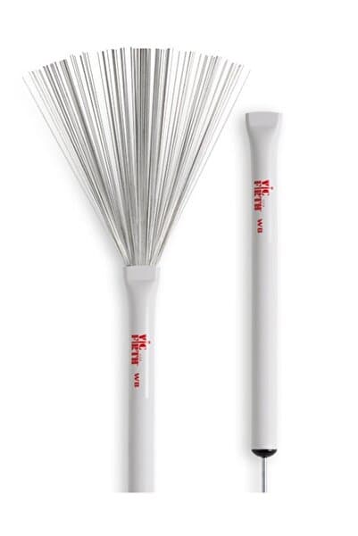 Genel Markalar VICFIRTH VWB BAGET FIRÇA(ÇİFT) (TEL), MEDIUM GAUGE, ADJUSTABLE Baget Fırça(Çift) (Tel)