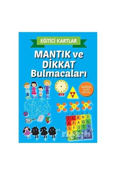 Gezegen Yayıncılık Mantık ve Dikkat Bulmacaları - Eğitici Kartlar