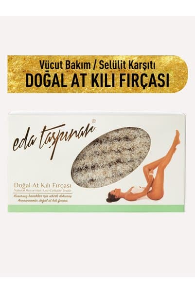 Eda Taşpınar Doğal At Kılı Fırça – Kuru Fırçalama & Pürüzsüz Cilt Görünümü