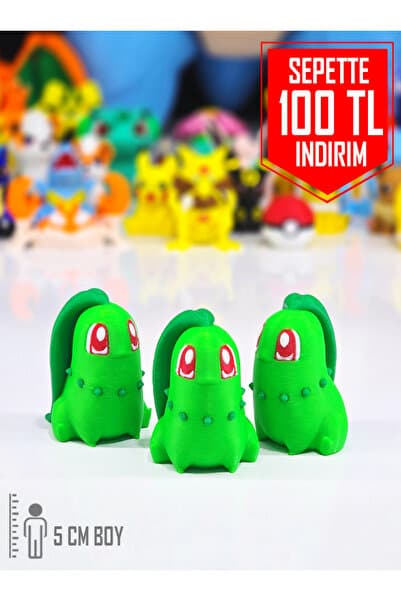Suelo Butik Pokemon Chikorita Figürü Pokemon Karakter Figür Oyuncakları 5 Cm (1 Adet)