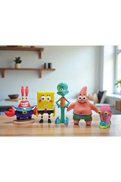 EFSeR ATÖLYE Sünger Bob ve Arkadaşları Dekor Figür