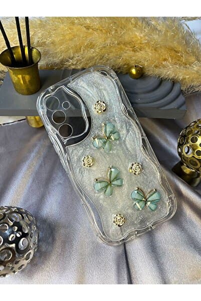 Rivor Galaxy S26 Uyumlu Kılıf Kamera Korumalı Kelebek Ve Çiçek Kabartmalı Desenli Kapak