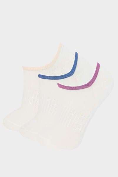 Defacto Kadın 3'lü Pamuklu Sneaker Çorap E2090AXNS
