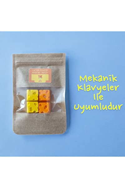 SOFT Peynir Klavye Keycaps 4 Adet Set Mekanik Klavye Tuşları