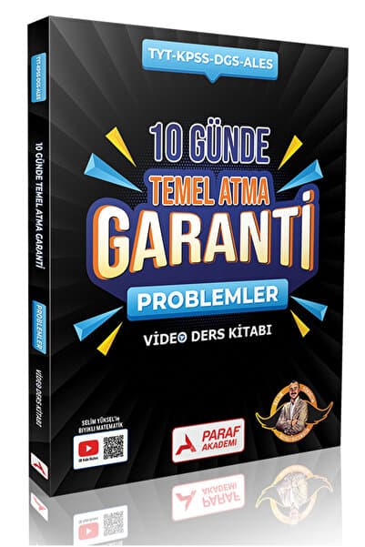 Paraf Yayınları 10 Günde Temel Atma Garanti Bıyıklı Problemler Video Ders Kitabı