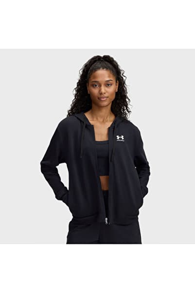 Under Armour Rival Terry Kadın Siyah Kapüşonlu Ceket