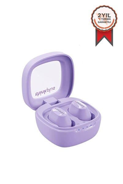 LENOVO Bluetooth Kulaklık Kulak İçi Kablosuz Kulaklık XT62 Mor