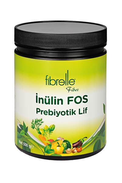 Fibrelle Prebiyotik İnülin FOS Diyet Lifi 500 g - Bağırsak Ve Flora Destek Tozu / Glutensiz