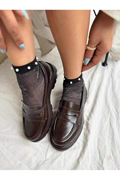 HCO SHOES Kaymaz Taban Kadın Oxford Loafer Ayakkabı