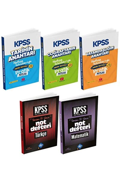 Genel Markalar 2026 Kpss Hafıza Teknikleriyle Müzik Destekli Pratik 5'li Ders Notları Seti
