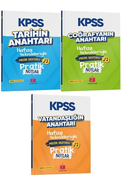 Genel Markalar 2026 Kpss Pratik 3'lü Hafıza Teknikleriyle Müzik Destekli Set - Genel Kültür