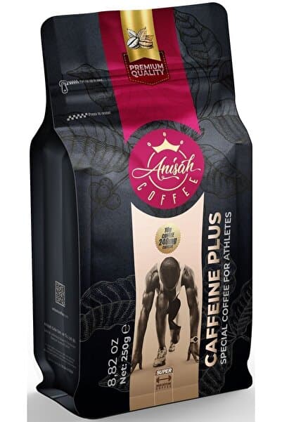Anisah Coffee Caffeine Plus Filtre Kahve | Enerji Deposu Yüksek Kafeinli Sporcu Kahvesi | 250gr | 240mg Kafein/10gr