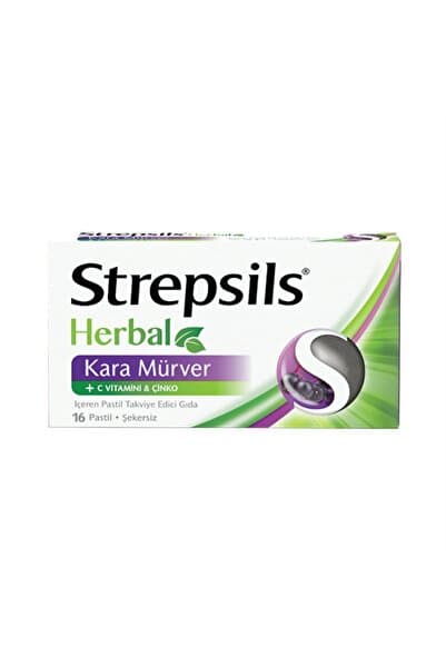 Genel Markalar Herbal Kara Mürver 16 Pastil