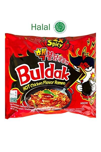 Genel Markalar 2x spicy buldak samyang ramen tekli paket helal sertifikalı