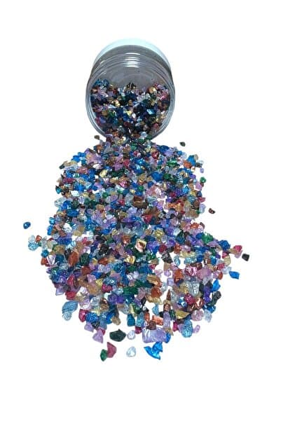 stonechem Epoksi Çalışmalarınız İçin Parlak Cam Kırıkları 2-4 mm KARIŞIK 100 gr