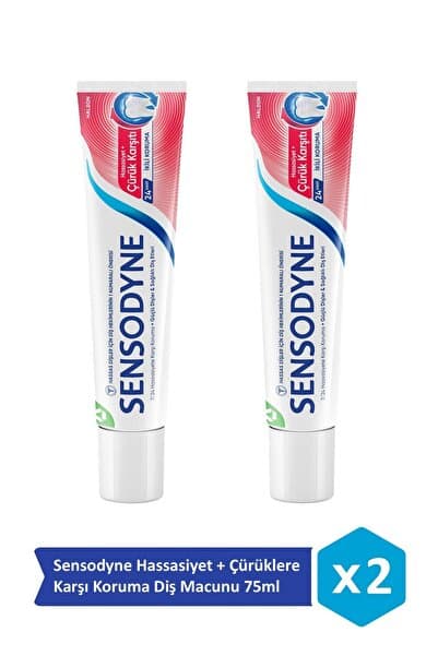 Hassasiyet + Çürüklere Karşı Koruma Diş Macunu 75ml x 2 Adet