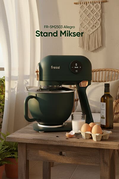 Hamur Yoğurma Makinesi Tam Döküm Demir Stand Mikser Mutfak Şefi FR-SM2503 Allegro