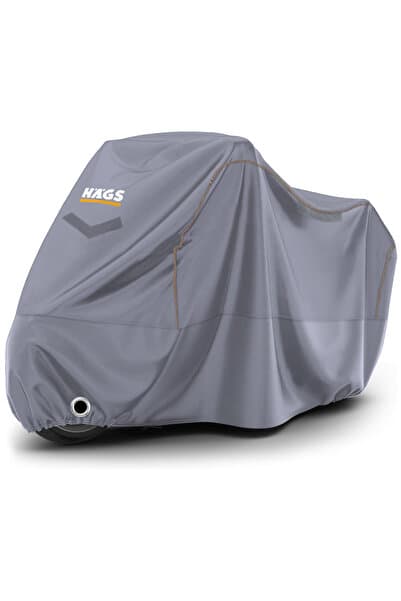 Genel Markalar Motosiklet Brandası, Motor Kılıfı, Örtüsü Kışa Dayanıklı (XXL:265x105x125cm) Gri