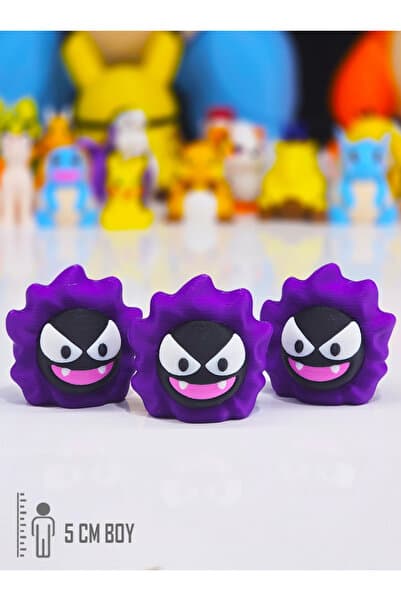 Suelo Butik Pokemon Gastly Figürü Pokemon Karakter Figür Oyuncakları 5 Cm (1 Adet)