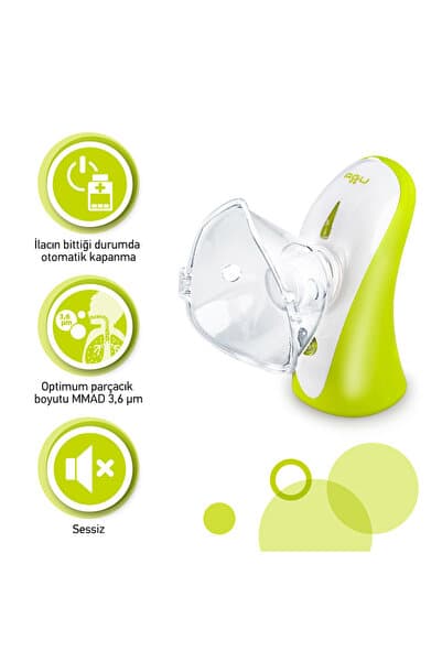 Mesh Nebulizatör N8 | Sessiz & Kompakt Çocuk Solunum Cihazı