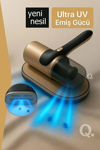 Quantis Yeni Nesil Ultra Emiş Gücü 16.000 PA - UV Işık Teknolojili Mite (Akar) - Bakteri Temizleyici Süpürge
