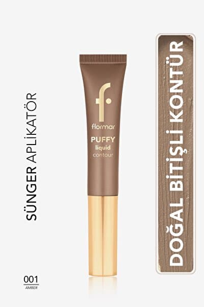 Flormar Puffy Liquid Hafif Yapılı & Sünger Aplikatörlü Likit Kontür- 001 Amber- 8682536093804
