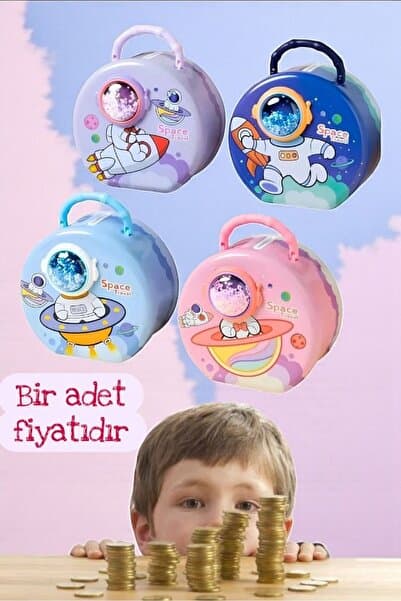 BYCEGU 03546 ŞİFRELİ METAL OYUNCAK ÇOK RENKLİ UZAY KUMBARASI BİR ADETTİR