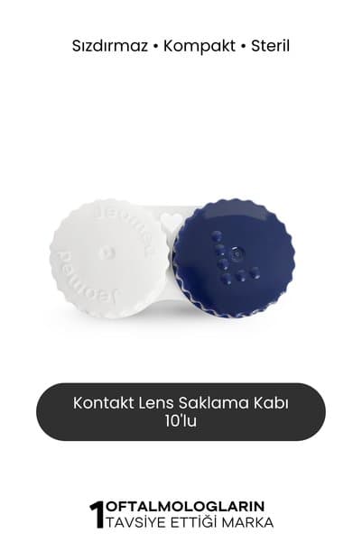 TTO Kontakt Lens Saklama Kabı Pratik Kullanım 10'lu Paket Lens Muhafazası