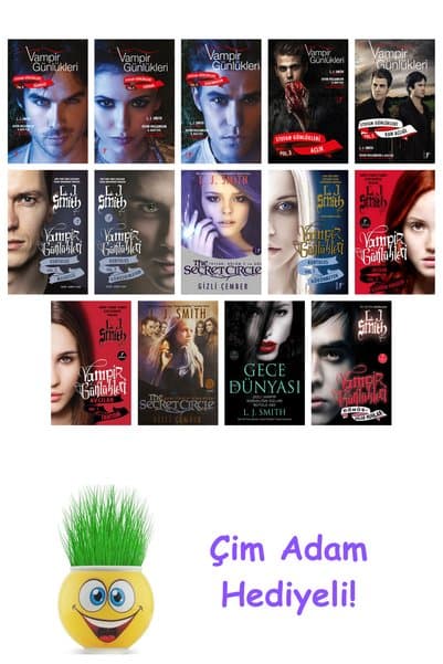 Artemis Yayınları L. J. Smith 14 Kitap Seti + Çim Adam Hediye