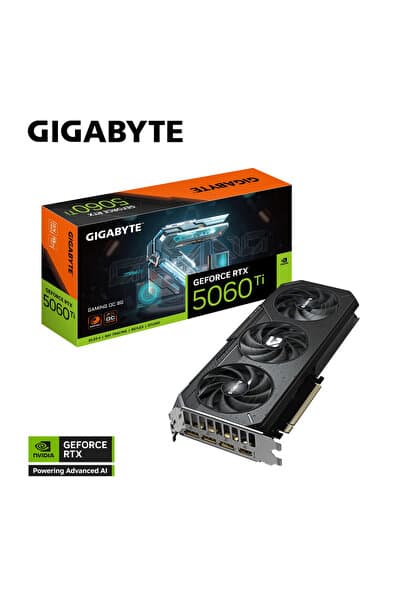 Gigabyte Gigabyte GeForce RTX5060TI GAMING OC GV-N506TGAMING OC-8G GDDR7 8GB 128Bit Gaming (Oyuncu) Ekran Kar