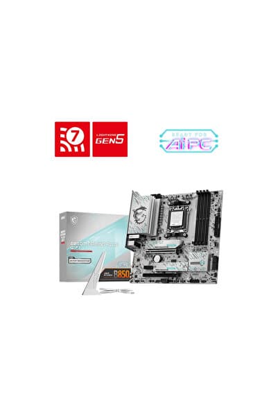 MSI B850M GAMING PLUS WIFI DDR5 AM5 8200(OC)Mhz mATX Gaming (Oyuncu) Anakart