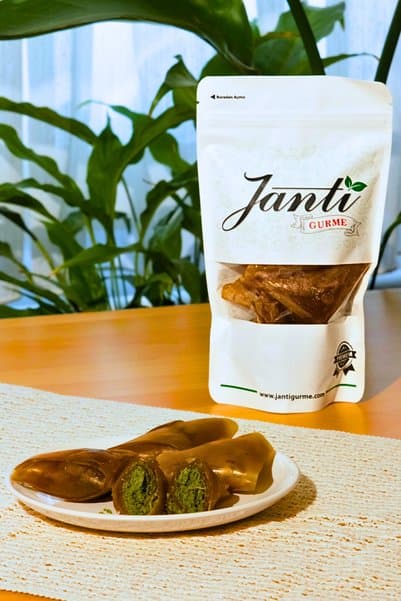 Janti Gurme Antep Boz Fıstıklı Muska 500 gr (Bol Fıstıklı)