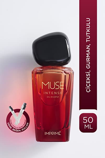 Imprime Muse Intense EDP Kadın Parfüm 50 ml | Çiçeksi ve Gurman | Frenk Üzümü, Çikolata, Vanilya, Pralin