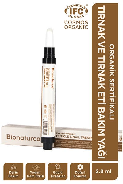 BIONATURCA Organik Sertifikalı Tırnak ve Tırnak Eti Bakım Yağı 2,8 ml