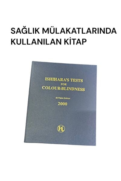 RENK KÖRLÜĞÜ KİTABI 38 PLATES SAĞLIK MÜLAKATLARI İÇİN