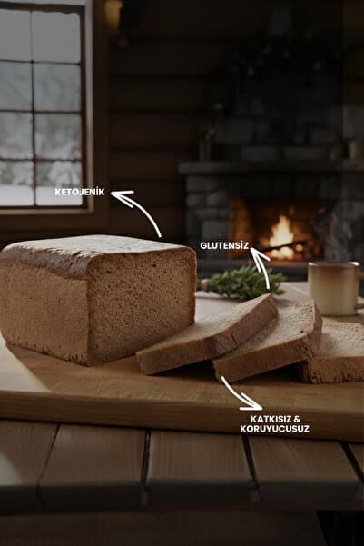 EBRULİ DOĞAL BAKKAL by beys Ketojenik Glutensiz Tost Ekmeği 1000 Gr.