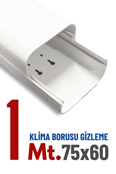 PartiAsya Klima Borusu Gizleme Kanalı 75x60 mm 1 Metre