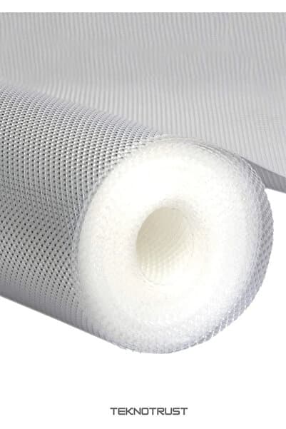 teknotrust Mutfak Kaydırmaz Şeffaf Raflık Kaymaz Dolap İçi Çekmece Örtüsü Pvc 45x300 Cm Koruyucu Eva Kalınn