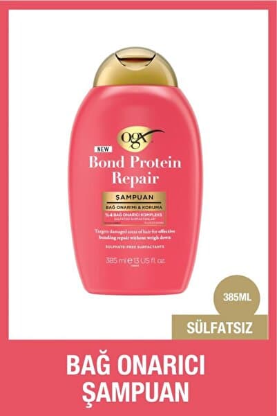 OGX Bond Protein Repair Bağ Onarıcı Sülfatsız Şampuan 385 ml