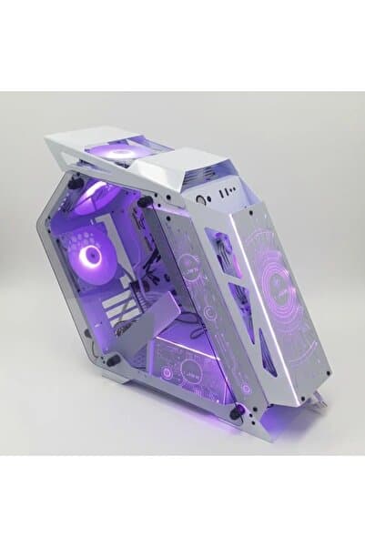 DARYUN Razon 6x 120MM Argb Fanlı Robotik Beyaz Gaming Bilgisayar Kasası
