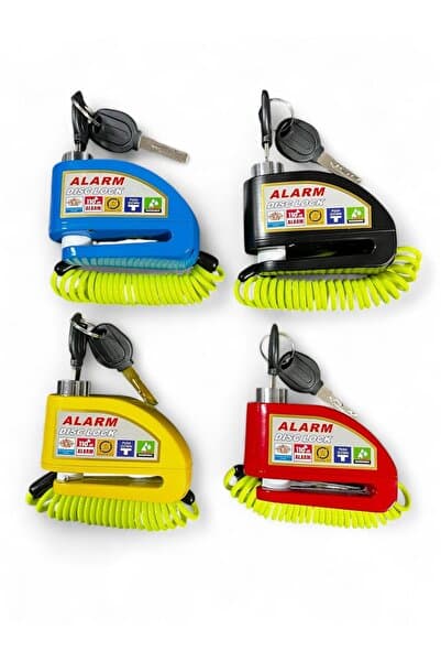 MOTORKİT MK 110 DB MOTOSİKLET DİSK KİLİDİ - İP DAHİL – KARIŞIK RENK GÖNDERİLİR - YÜKSEK GÜVENLİK